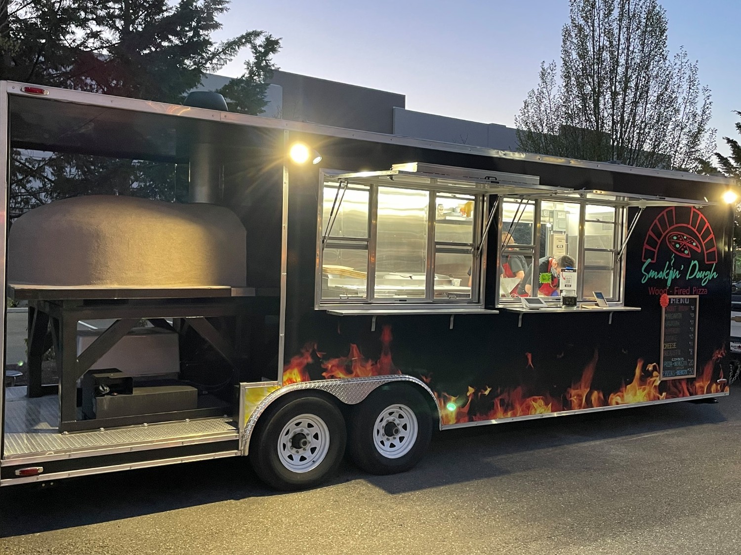 Smokin Dough Food Trailer Schedule Italian, Pizza, Salads Food