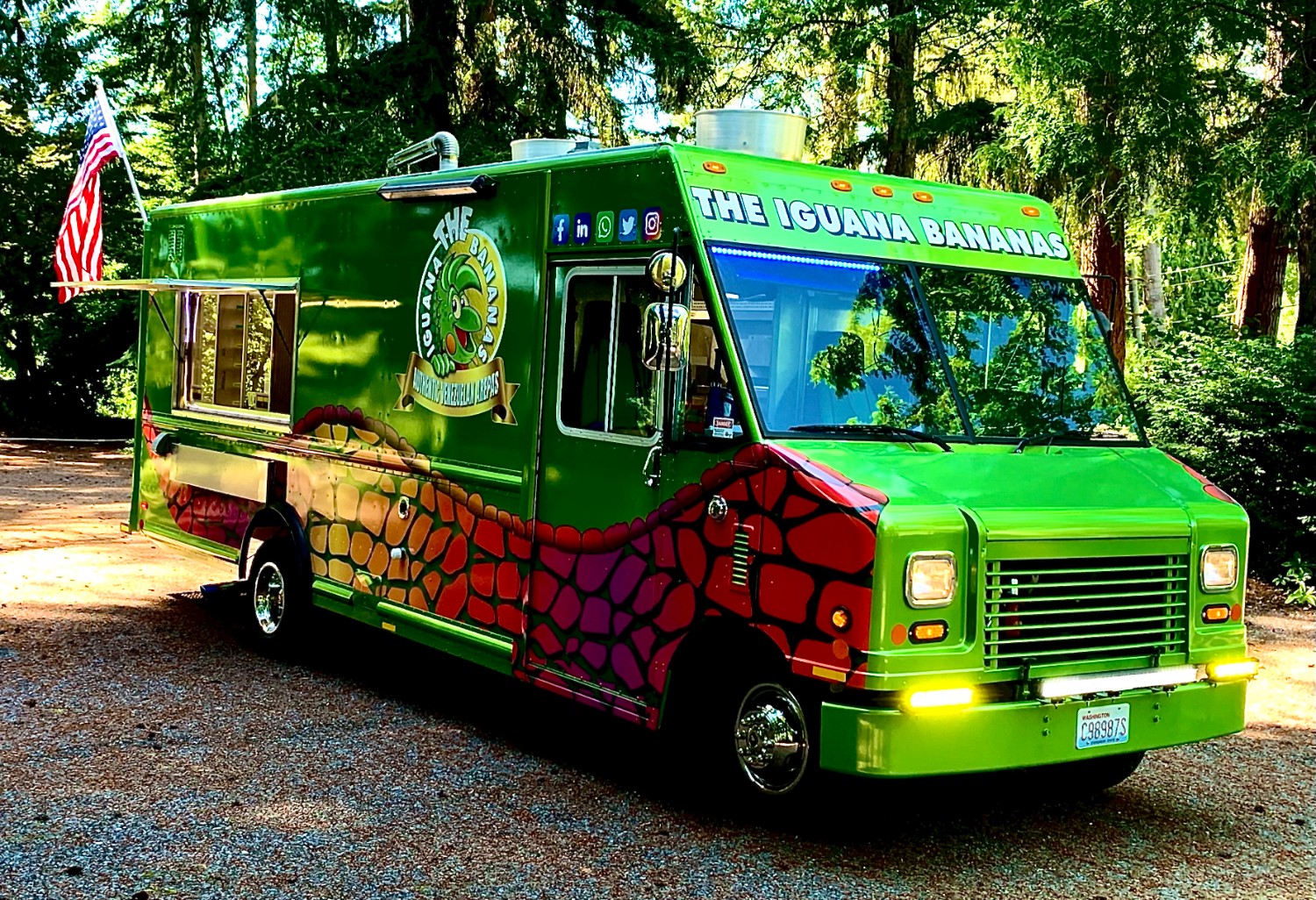 The Iguana Bananas Food Truck Schedule Venezuelan, Spanish, Italian