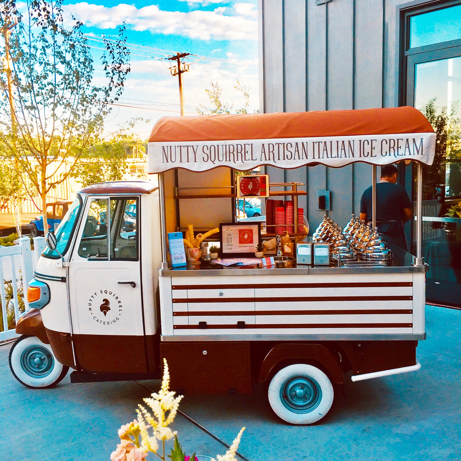 Nutty Squirrel Gelato Food Cart Schedule Dessert, Coffee and Tea